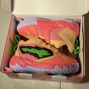 Pumas Scoot 1 AC Inf Baby’s size 4C 309964 07 passion-fruit/puma green new